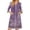 Multicolor(Vintage Floral Print), variant on Women's Robes Zipper Lightweight 3/4 Length Sleeve Summer Bathrobes for Women Zipper Front Knee Length Sunflower Print Trendy Sleepwear Nightgown with Pockets Yellow S