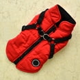 thumbnail image 4 of XS-XXL Pet Dog Winter Vest Coat Harness Clothes Puppy Cotton Warm Jacket Apparel, 4 of 5
