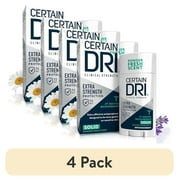 (4 pack) Certain Dri Extra Strength Clinical Antiperspirant, Sweat & Odor Control 1.7oz