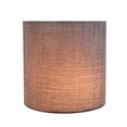 thumbnail image 6 of Aspen Creative 31193 Transitional Drum (Cylinder) Shaped Clip-On Construction Lamp Shade in Grey & Black, 5" wide (5" x 5" x 5"), 6 of 6