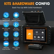 FOXWELL NT809TS TPMS Relearn Activation Tool OBD2 Scanner All Systems Bi-Directional Diagnostic Scan Tool 30+ Reset Active Test EOBD OBD Car Diagnostic Scanner TPMS Functions with 4PCS Sensors