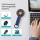 thumbnail image 4 of Powerful Desk Fan with Buckle, Cute Design 3 Speed Personal Small Portable, Lightweight Makeup Rechargeable USB Fan, 4 of 5