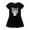 Cat Face Black, variant on LittleSpring 4T Toddler Girls Cat Dress Short Sleeve White Dress Summer Casual A-Line Crewneck Cute