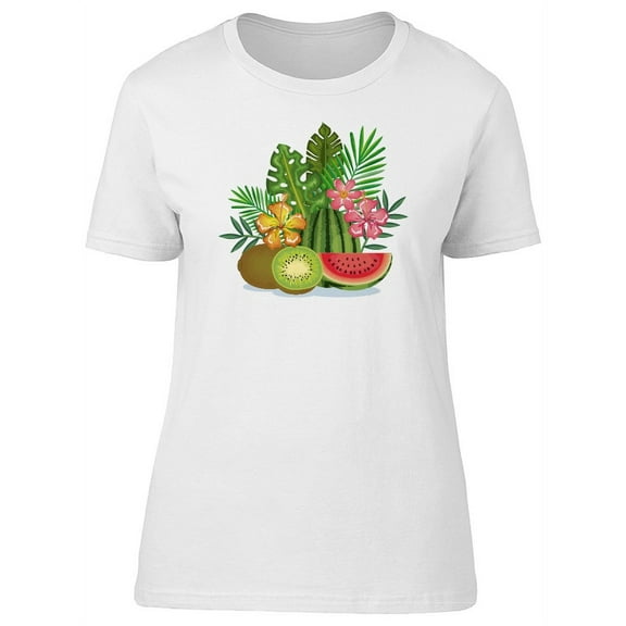 Tropical Garden Kiwi T-Shirt Women -Image by Shutterstock, Female XX-Large