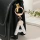 thumbnail image 4 of Llavero de Letra Inicial para Mujeres, Llavero de Alfabeto Z con Rhinestone, Encanto Brillante con Corazón para Accesorios de Mochila, Bolso, Llave de Coche, Lanyard, Blanco, 4 of 7