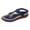 B Blue, variant on Sandals For Women Dressy And Casual Retro Flat Sandals Open Toe Strappy Comfy Simple Shoes Casual Daily Wear Navy 41