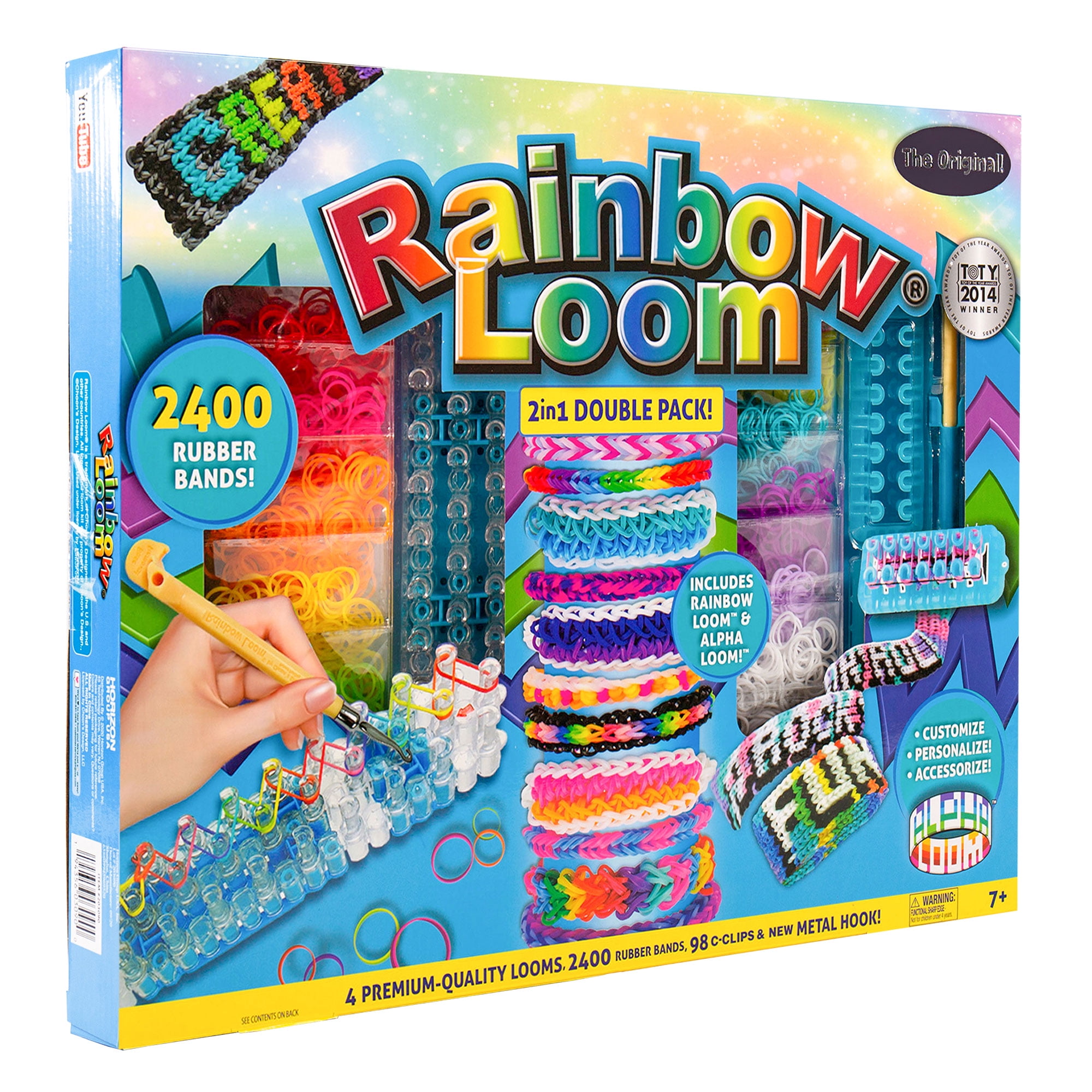  Rainbow Loom Upgrade Kit - Green Metal Hook : Toys & Games