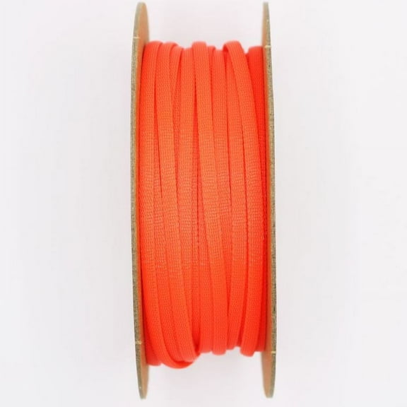 1/4" Expando braided sleeving (100 ft/spool) - Neon Red