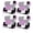 Pink, variant on Outdoor Patio Cushion Covers 4 Pack Abstract Patio Chair Cushion Covers with Ties and Zipper Square Orange Black Grey Waterproof Outdoor Seat Cushion Covers for Patio Furniture 24"x24"