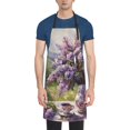 thumbnail image 4 of Cauagu Lilacs Teapot Scenic Painting Aprons with Pockets,Waterproof Apron for Women,Kitchen Cooking Apron Adjustable Bib Aprons Chef Apron for Cooking,Drawing,Crafting, 4 of 8
