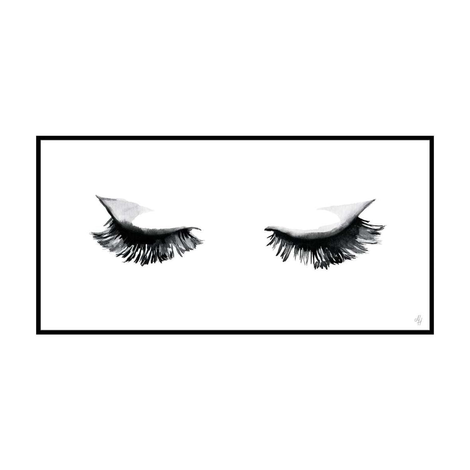 Framed Canvas Wall Art - Urban Upmarket Silent Blink II Print - Living Room Decor - 8 x 12