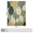 thumbnail image 4 of ARISTURING  Blanket Mid Century Modern Abstract Pattern Sage Green Plush Throw Blanket Mid Century Bohemian Flannel Cozy Warm Plush Lightweight Throw Blanket for Home Bed Couch for Adults, 4 of 6