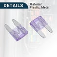 thumbnail image 6 of Unique Bargains Car Fuse Blade Style Fuses 35A Mini Fuse Durable Short Circuit Protection Light Purple 20Pcs, 6 of 6