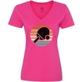 thumbnail image 3 of Inktastic Table Tennis Ping Pong Women's V-Neck T-Shirt, 3 of 5