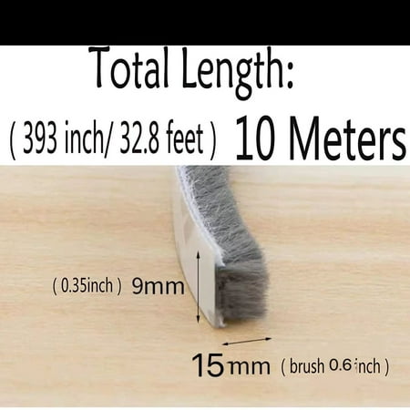 

32.8 Ft Self Adhesive Seal Strip Weatherstrip For Windows And Doors House Soundproofing Windproof Dustproof Stronger Stickiness