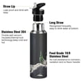 thumbnail image 3 of Yayeee 20oz Insulated Water Bottle Double Wall Stainless Steel with Flip Straw Lid, Sitting on The Moon, 3 of 7