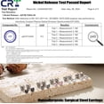 thumbnail image 5 of 5 Pairs Titanium Earrings for Women Men G23 Pure Titanium Earrings for Sensitive Ears Cubic Zirconia Surgical Stainless Steel Flat Back Stud Earrings Hypoallergenic Piercing Sleeper Cartilage Studs, 5 of 6