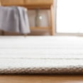 thumbnail image 4 of SAFAVIEH Kilim Adam Striped Polyester Area Rug, Ivory/Light Grey, 6' x 9', 4 of 8