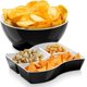 thumbnail image 1 of Set Ensaladera y Botanero 2 en 1 Resistente | Organizador de Botanas con Compartimentos | Ideal para Fiestas, Cocina, Picnics y Snacks en Casa | Práctico, Ligero y Duradero (Negro), 1 of 4