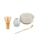 thumbnail image 4 of Juego de té matcha Cuenco para matcha con Juego de herramientas para hacer té hechas a mano Batidor de matcha de bambú japonés Kit para Blanco lunar, 4 of 9