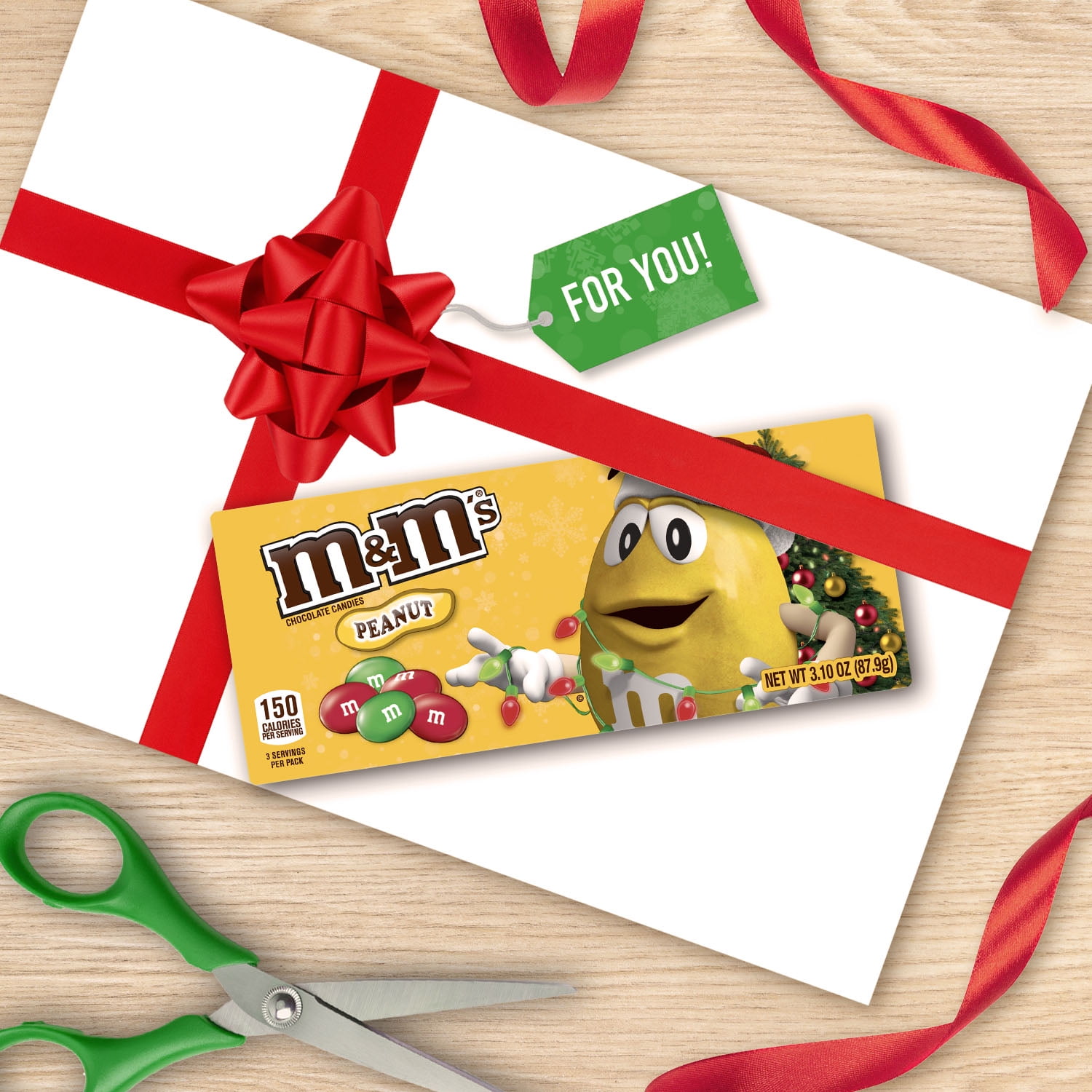 M&ms Peanut Gift Box Present Hamper Birthday / Christmas Gift