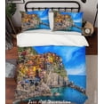 thumbnail image 1 of 3D Cielo Azul Montaña Mar Paisaje Funda nórdica Set Ropa de Cama Set Funda Nórdica, 1 of 3