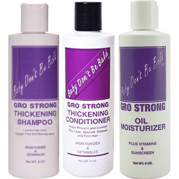 BABY DON'T BE BALD Gro Strong Thickening Shampoo, Conditioner, Oil Moisturizer