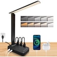 Led Task Strip Lighting XINGTU LED Desk Lamp with Power Strip, 3 AC Outlets & 4 USB Ports (2 ...
