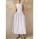 thumbnail image 4 of Vestido PRETTYGARDEN 2025 Maxi sin mangas blanco talla grande, 4 of 8