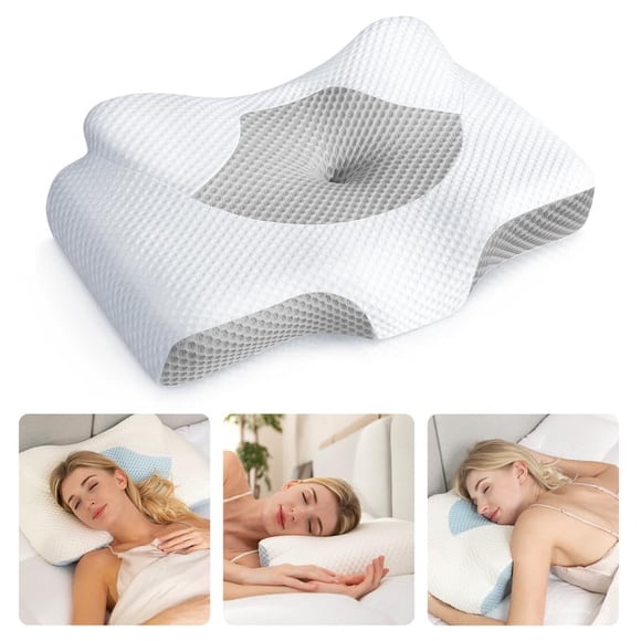 Almohada cervical Osteo para aliviar el dolor de cuello, espuma viscoelástica