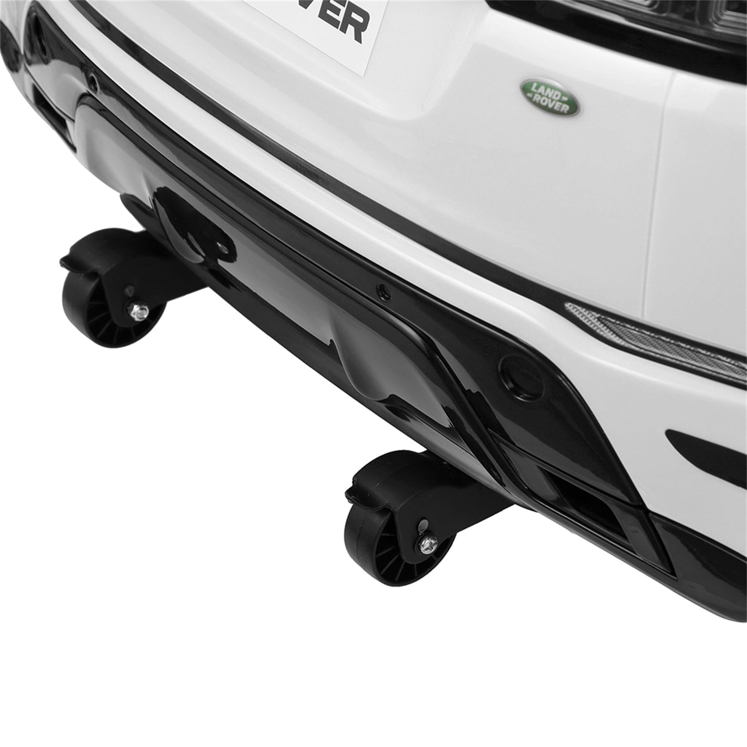 CIPACHO Licensed Land Rover 12V Car for Kids, Ride on Cars with 2.4G Remote Control, Double Doors, LED Lights, White
