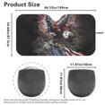 thumbnail image 7 of HUIACONG American Eagle Pride Easy Storage Universal Car Windshield Sun Shade for Pickups Hatchbacks Sun Block Cover UV Protection Sunshade Cover, 7 of 7