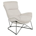 thumbnail image 1 of Ryedale Lounge Chair in Cream Fabric with Black Frame, 1 of 8