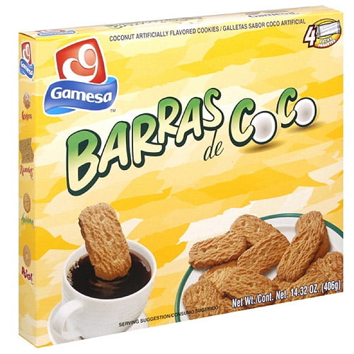 Gamesa Coconut Flavored Cookies, 14.3 oz (Pack of 12) by Generic