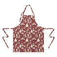 thumbnail image 2 of Colorful Christmas Striped Apron-Garden Aprons for Women with Pockets-Cotton Linen Waterproof Kitchen Cooking Gardening Aprons Adjustable for Kitchen,Cooking,BBQ and Salon 32"x27", 2 of 7