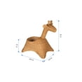 thumbnail image 6 of Kouboo Giraffe Shaped Wicker Basket, Safari Theme Nursery Décor Basket, Toy Organizer Basket for Home, Natural Color, 6 of 6