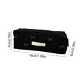 thumbnail image 4 of Celsvanis Pencil Case Large Capacity Pencil Pouch Pen Bag Embroidered Corduroy Stationery Organizer for Students Home Office Supplies, Black, 4 of 7