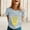 Light Gray, variant on Women's Oktoberfest T-Shirt German Bavarian Octoberfest Festival Tees Short Sleeve Crewneck Casual Tops