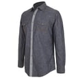 thumbnail image 3 of Camisa Vaquera Wrangler Hombre Manga Larga G432 azul EG, 3 of 6