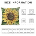 thumbnail image 6 of Acheng Summer Hello Sunshine Sunflower Get Cozy Throw Pillow Covers, Yellow Green Cushion Case for Sofa Couch Decorations,2 Pcs White, 6 of 6
