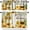 Sunflowerl-6, variant on Sunflower Kitchen Curtain Tiers and Valance Curtain Sets Sunflower Yellow Floral Retro Decorative Cafe Curtains Set for Kitchen Living Room Bathroom 52x18 & 27x24x2, 3 Panel