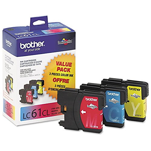 Brother LC61-3PKS Combo Pack Ink Standard Yield (3x 325 Yield)(C/M/Y)