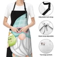 thumbnail image 6 of Vsdgher Summer Gnome,Cute Gnome Waterproof Apron with 2 Pockets Kitchen Chef Aprons Bibs for Grooming Cooking Baking Painting Gardening, 6 of 8