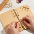 thumbnail image 3 of 10Pcs 3 Rings Metal Loose Leaf Binders Book Rings 30mm Inner Diameter Flexible Gold Snap Split Hinged Versatile for DIY Travel Diary Notebook Photo Album Binding Spines Combs Craft Supplies Golden, 3 of 6