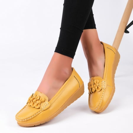 

HIBRO Slip On Women Comfort Walking Flat Loafers Casual Shoes Driving Loafers Walking Shoes For Women