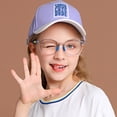 thumbnail image 2 of Gafas para niños, gafas anti luz azul para hombres y mujeres, gafas planas TR90 para estudiantes, montura redonda, 2 of 5