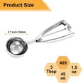 thumbnail image 2 of Small Cookie Scoop Tablespoon Size # Tbsp Silver Stainless Steel Count, 2 of 8