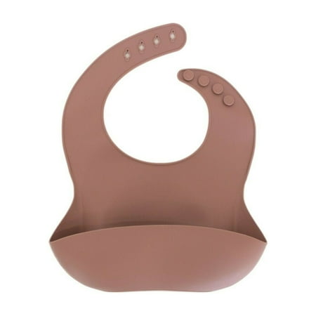 27th and Blake Silicone Bib for Babies & Toddlers (6-72 Months) BPA Free Color Latte Bib