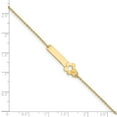 thumbnail image 3 of 14K Yellow Gold Polished Flower with 1 In Extender Children's Id Bracelet, 3 of 3
