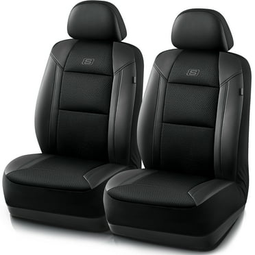 Skechers 2 -Piece  Air Cooled Memory Foam Car Seat Cover Black - Universal Fit, 23SK81